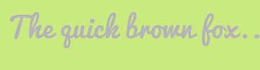 Image with Font Color B4B3B9 and Background Color CAEA7F